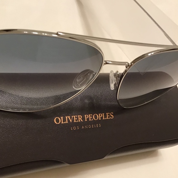 OLIVER PEOPLES AIRDALE AVIATOR SUNGLASSES - Picture 4 of 16